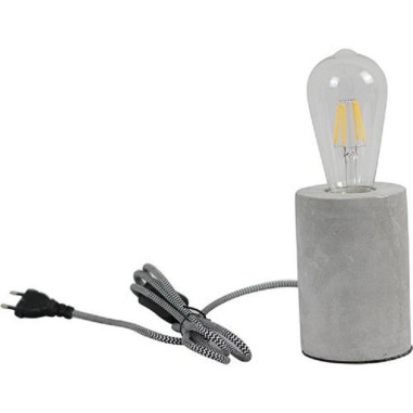 Lampe de table Led cylindrique béton - Girard-Sudron Leluminaireled.com