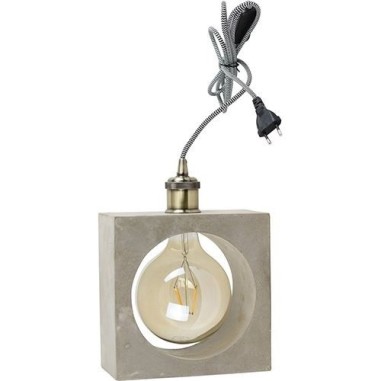 Lampe de table Led  béton carrée - Girard-Sudron Leluminaireled.com