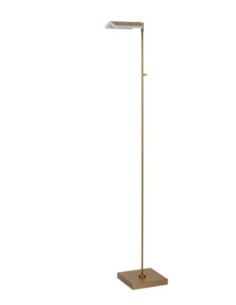 Lampadaire LED Dim. CCT 1x12W 2700K/4000K Or Mat / Laiton - Lucide - Aaron 2