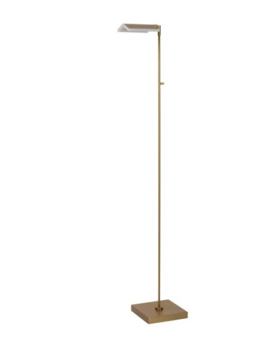 Lampadaire LED Dim. CCT 1x12W 2700K/4000K Or Mat / Laiton - Lucide - Aaron