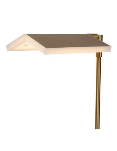 Lampadaire LED Dim. CCT 1x12W 2700K/4000K Or Mat / Laiton - Lucide - Aaron