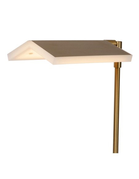 Lampadaire LED Dim. CCT 1x12W 2700K/4000K Or Mat / Laiton - Lucide - Aaron