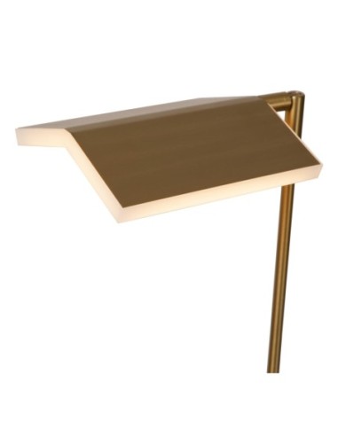 Lampadaire LED Dim. CCT 1x12W 2700K/4000K Or Mat / Laiton - Lucide - Aaron