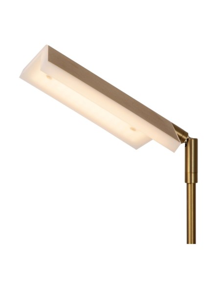 Lampadaire LED Dim. CCT 1x12W 2700K/4000K Or Mat / Laiton - Lucide - Aaron