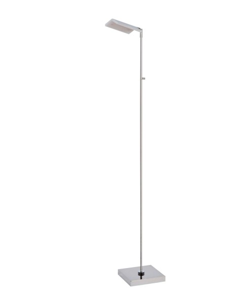 Lampadaire LED Dim. CCT 1x12W 2700K/4000K Chrome - Lucide - Aaron