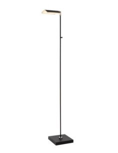 Lampadaire LED Dim. CCT 1x12W 2700K/4000K Noir - Lucide - Aaron