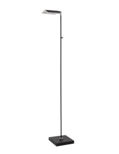 Lampadaire LED Dim. CCT 1x12W 2700K/4000K Noir - Lucide - Aaron 2