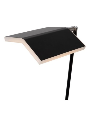 Lampadaire LED Dim. CCT 1x12W 2700K/4000K Noir - Lucide - Aaron