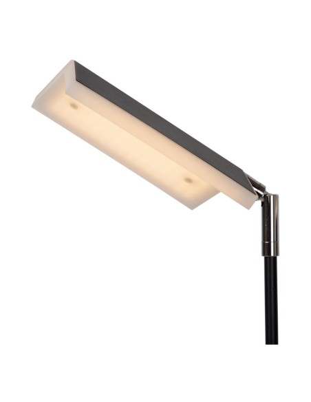 Lampadaire LED Dim. CCT 1x12W 2700K/4000K Noir - Lucide - Aaron