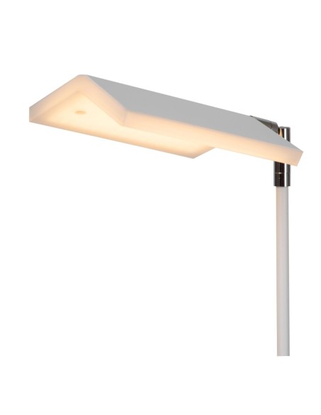 Lampadaire LED Dim. CCT 1x12W 2700K/4000K Blanc - Lucide- Aaron