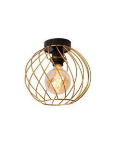 Lucide DANZA Plafonnier Diam. 25 cm 1xE27 Or Mat / Laiton | Deko Light
