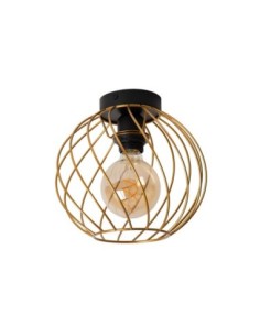Lucide DANZA Plafonnier Diam. 25 cm 1xE27 Or Mat / Laiton | Deko Light 2