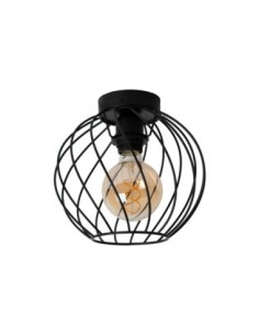 Lucide DANZA Plafonnier Diam. 25 cm 1xE27 Noir | Deko Light 2