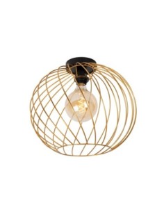 Lucide DANZA Plafonnier Diam. 40 cm 1xE27 Or Mat / Laiton | Deko Light