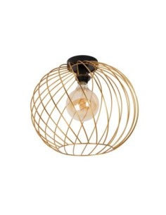 Lucide DANZA Plafonnier Diam. 40 cm 1xE27 Or Mat / Laiton | Deko Light 2