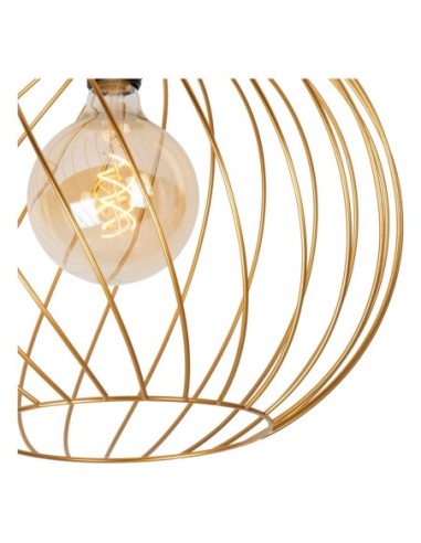 Lucide DANZA Plafonnier Diam. 40 cm 1xE27 Or Mat / Laiton | Deko Light