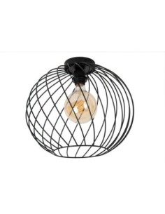 Lucide DANZA Plafonnier Diam. 40 cm 1xE27 Noir | Deko Light 2