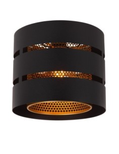 Lucide ROSAS Plafonnier Diam. 26 cm 1xE27 Noir | Deko Light