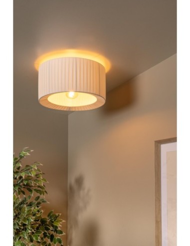 Lucide FOLD Plafonnier Diam. 40 cm 1xE27 Blanc | Deko Light