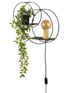 Lucide CIRCLE Applique murale 1xE27 Noir | Deko Light 2