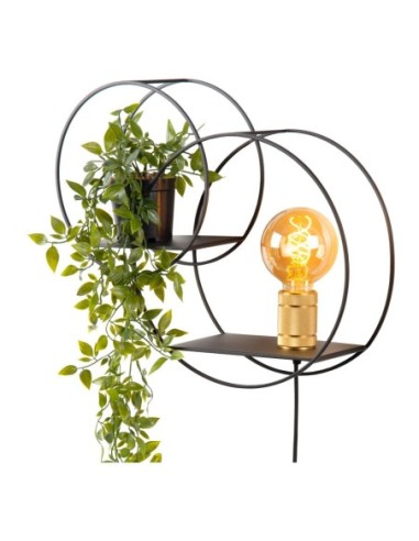 Lucide CIRCLE Applique murale 1xE27 Noir | Deko Light