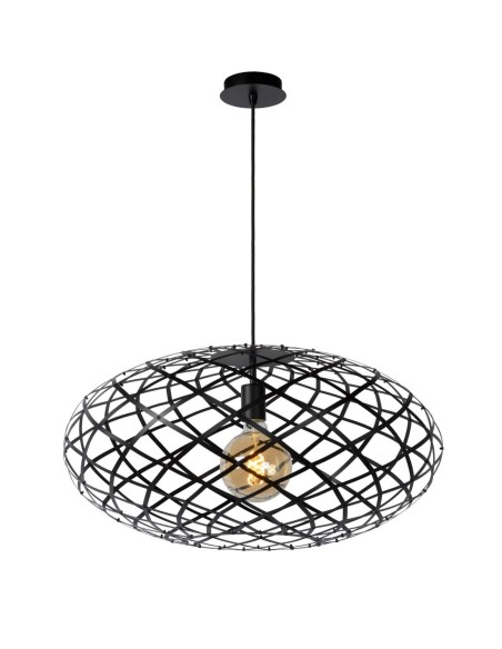 Suspension Diam. 65 cm 1xE27 60 W Métal  Noir - Lucide - Wolfram