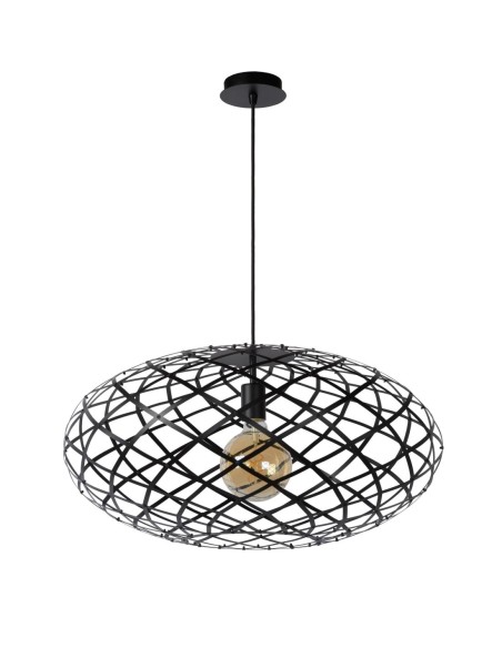 Suspension Diam. 65 cm 1xE27 60 W Métal  Noir - Lucide - Wolfram