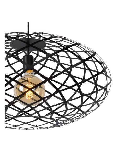 Suspension Diam. 65 cm 1xE27 60 W Métal  Noir - Lucide - Wolfram