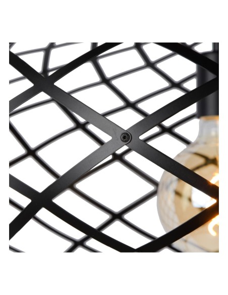 Suspension Diam. 65 cm 1xE27 60 W Métal  Noir - Lucide - Wolfram
