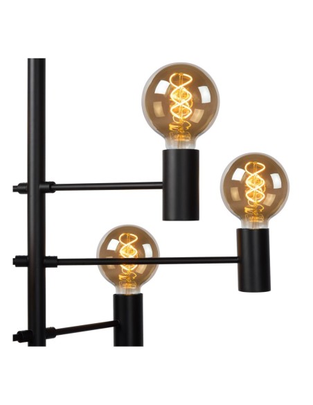 Lucide LEANNE Suspension Diam. 65 cm 10xE27 Noir