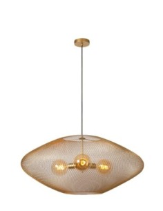 Suspension Led intérieure ovale 85 cm or mat - Lucide - Mesh