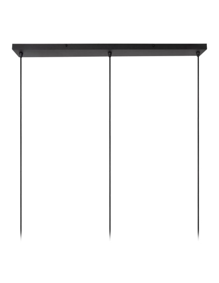 Suspension Led 3xE27 40W  Noir & Or mat Dimmable - Lucide - Circle