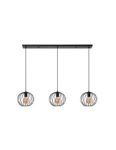 Lucide DANZA Suspension 3xE27 Noir | Deko Light 2