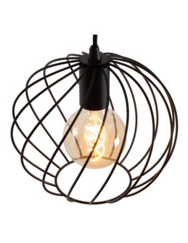 Lucide DANZA Suspension Diam. 50 cm 3xE27 Noir | Deko Light