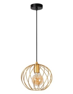 Lucide DANZA Suspension Diam. 25 cm 1xE27 Or Mat / Laiton | Deko Light 2