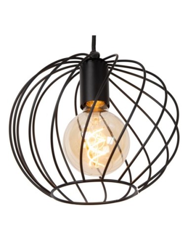 Lucide DANZA Suspension Diam. 25 cm 1xE27 Noir | Deko Light