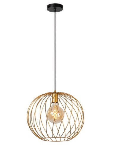 Lucide DANZA Suspension Diam. 40 cm 1xE27 Or Mat / Laiton | Deko Light