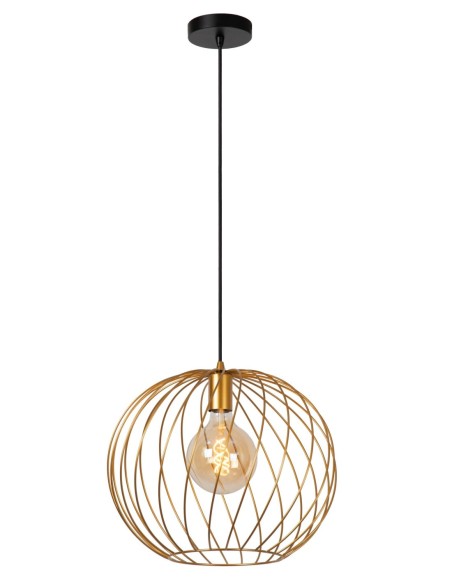 Lucide DANZA Suspension Diam. 40 cm 1xE27 Or Mat / Laiton | Deko Light