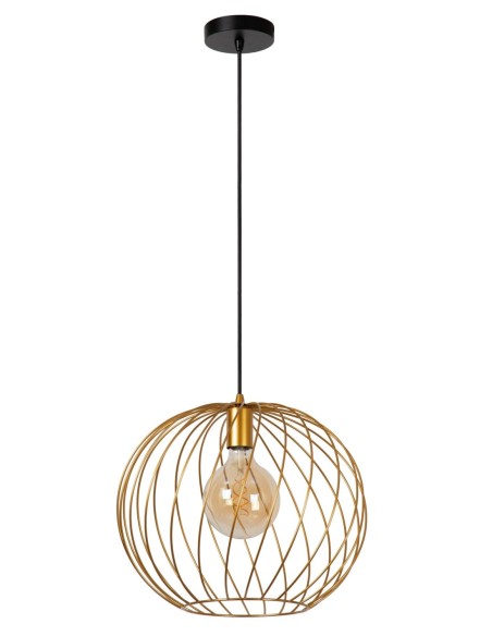 Lucide DANZA Suspension Diam. 40 cm 1xE27 Or Mat / Laiton | Deko Light