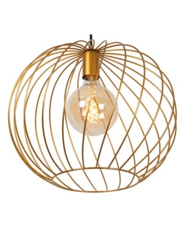 Lucide DANZA Suspension Diam. 40 cm 1xE27 Or Mat / Laiton | Deko Light