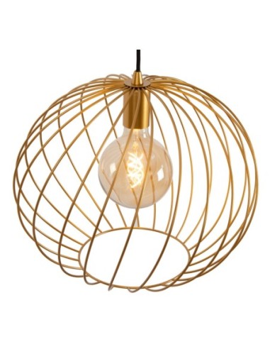 Lucide DANZA Suspension Diam. 40 cm 1xE27 Or Mat / Laiton | Deko Light