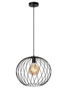 Lucide DANZA Suspension Diam. 40 cm 1xE27 Noir | Deko Light