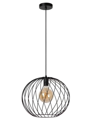 Lucide DANZA Suspension Diam. 40 cm 1xE27 Noir | Deko Light