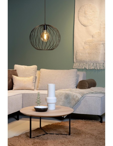 Lucide DANZA Suspension Diam. 40 cm 1xE27 Noir | Deko Light