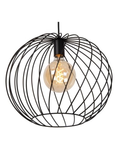 Lucide DANZA Suspension Diam. 40 cm 1xE27 Noir | Deko Light