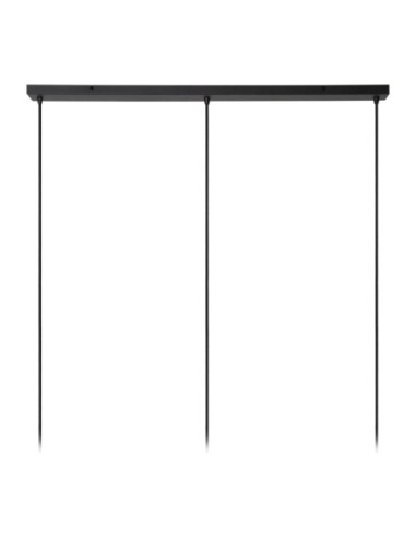 Lucide ROSAS Suspension 3xE27 Noir | Deko Light