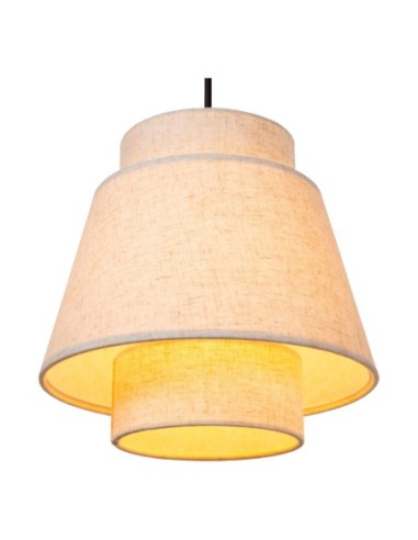 Lucide - Tribute - Suspension en ligne 3xE27 40 W IP20 - abat-jour  Tissu Crème