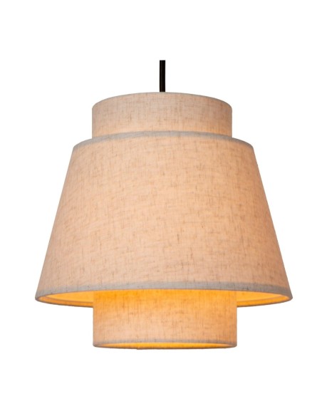 Suspension Diam. 76 cm 3xE27 40 W IP20 Tissu Creme - Lucide - Tribute
