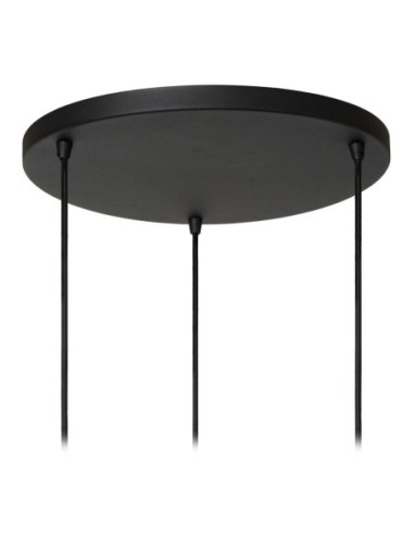 Suspension Diam. 76 cm 3xE27 40 W IP20 Tissu Creme - Lucide - Tribute