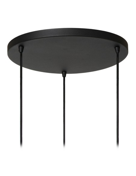 Suspension Diam. 76 cm 3xE27 40 W IP20 Tissu Creme - Lucide - Tribute